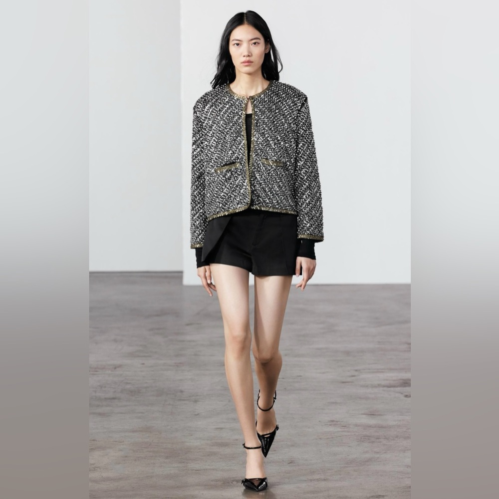 ZARA LIMITED EDITION BEADED SEQUIN JACKET